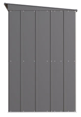 Classic Galvanized Steel Storage Shed, Charcoal, 10-ft x 4-ft X5T5 - product image 4