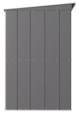 Classic Galvanized Steel Storage Shed, Charcoal, 10-ft x 4-ft X5T5 - product image 6