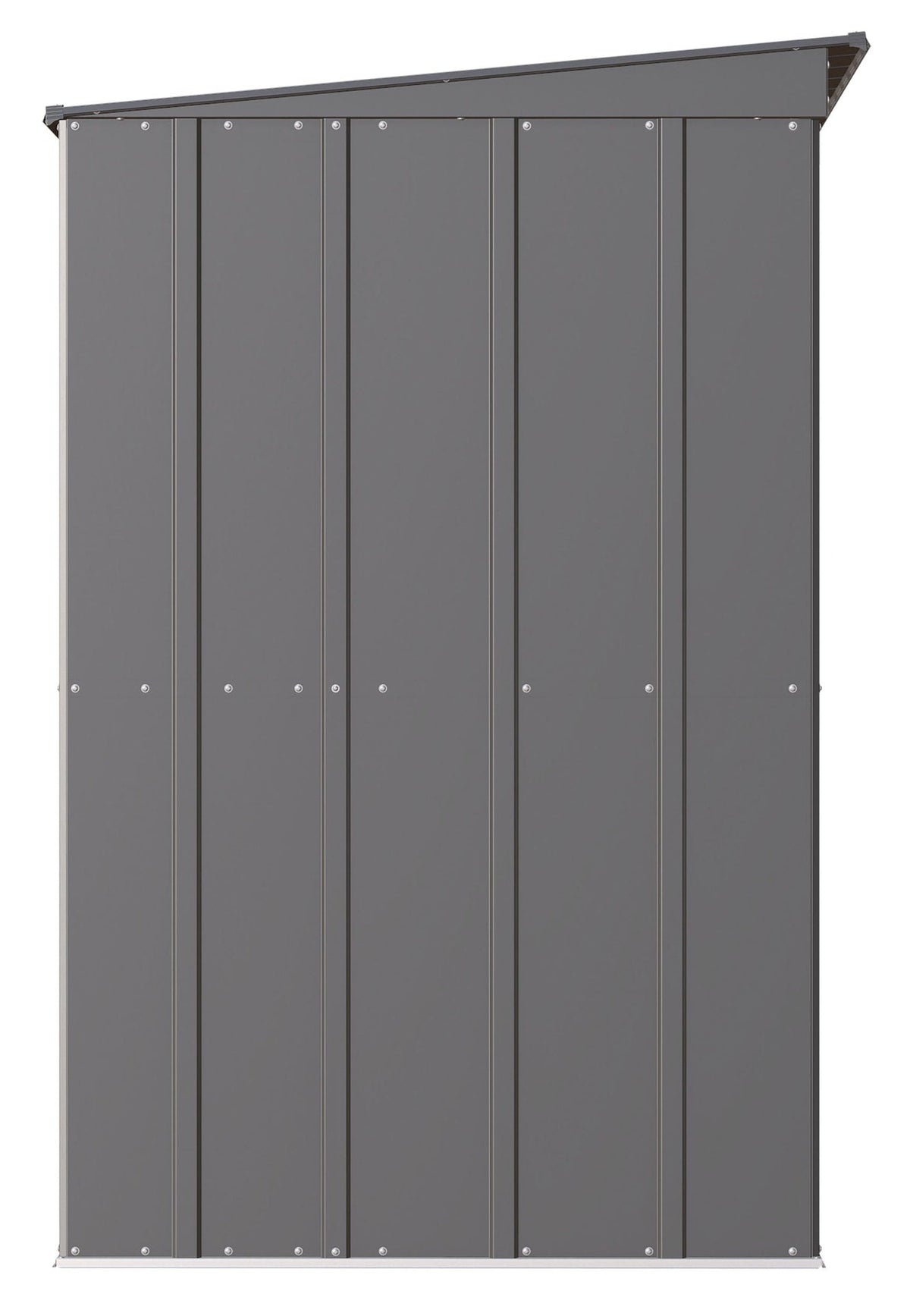 Classic Galvanized Steel Storage Shed, Charcoal, 10-ft x 4-ft X5T5 - product image 6