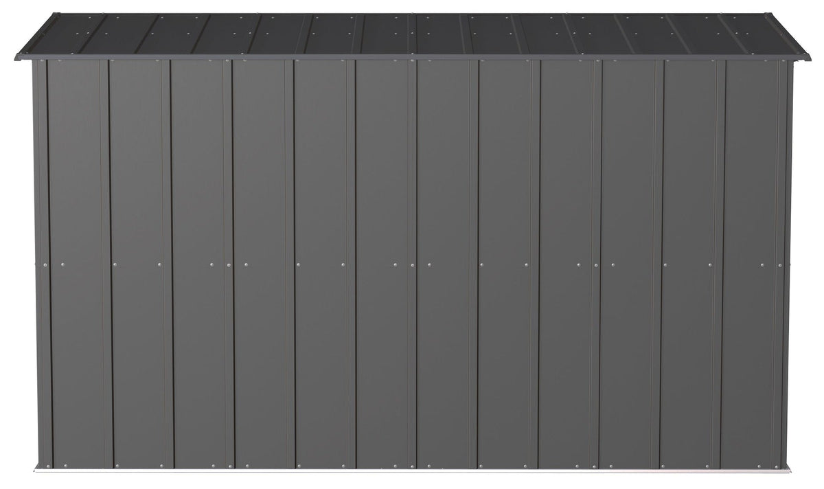 Classic Galvanized Steel Storage Shed, Charcoal, 10-ft x 4-ft X5T5 - product image 8