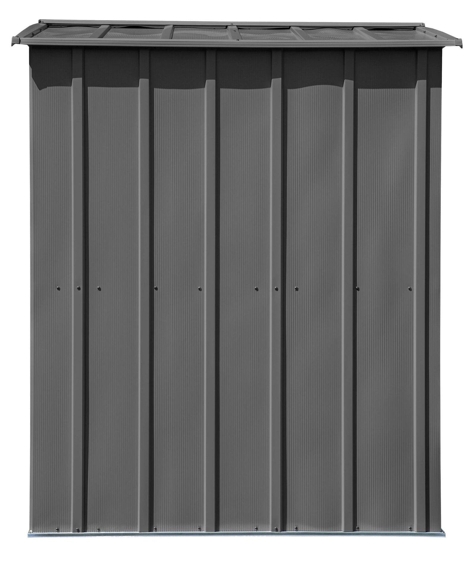 Classic Galvanized Steel Storage Shed, Charcoal, 6-ft x 5-ft Z5V6 - product image 6