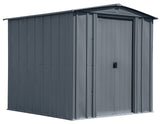 Classic Galvanized Steel Storage Shed, Charcoal, 6-ft x 7-ft O7U9 - product image 3