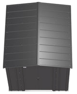 Classic Galvanized Steel Storage Shed, Charcoal, 6-ft x 7-ft O7U9 - product image 5