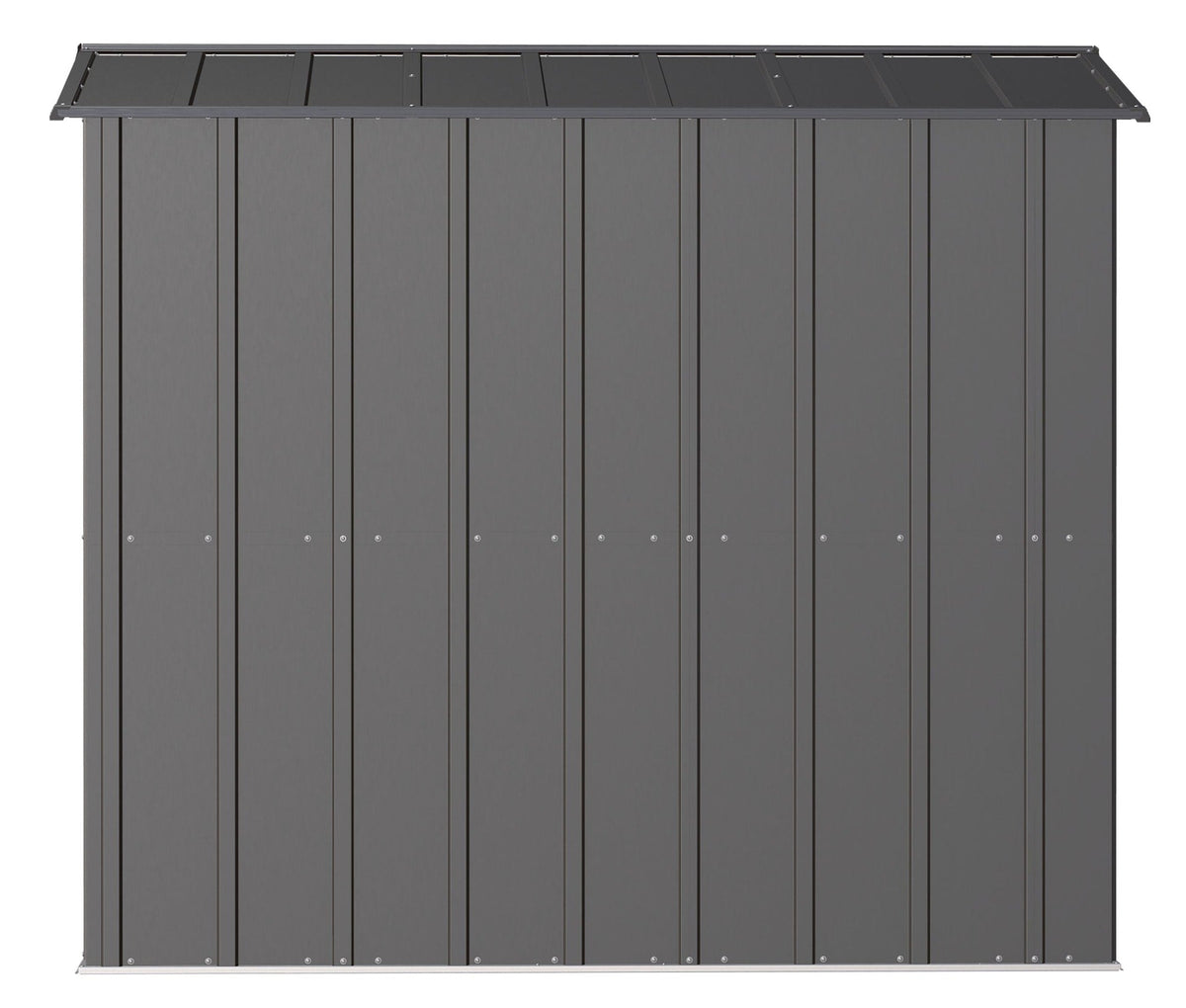 Classic Galvanized Steel Storage Shed, Charcoal, 6-ft x 7-ft O7U9 - product image 6