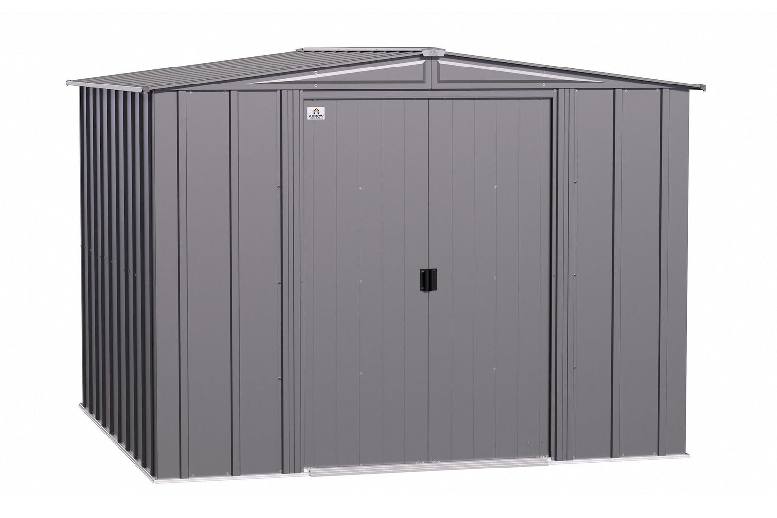 Classic Galvanized Steel Storage Shed, Charcoal, 8-ft x 8-ft Y3H4 - product image 2