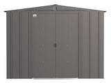 Classic Galvanized Steel Storage Shed, Charcoal, 8-ft x 8-ft Y3H4 - product image 3