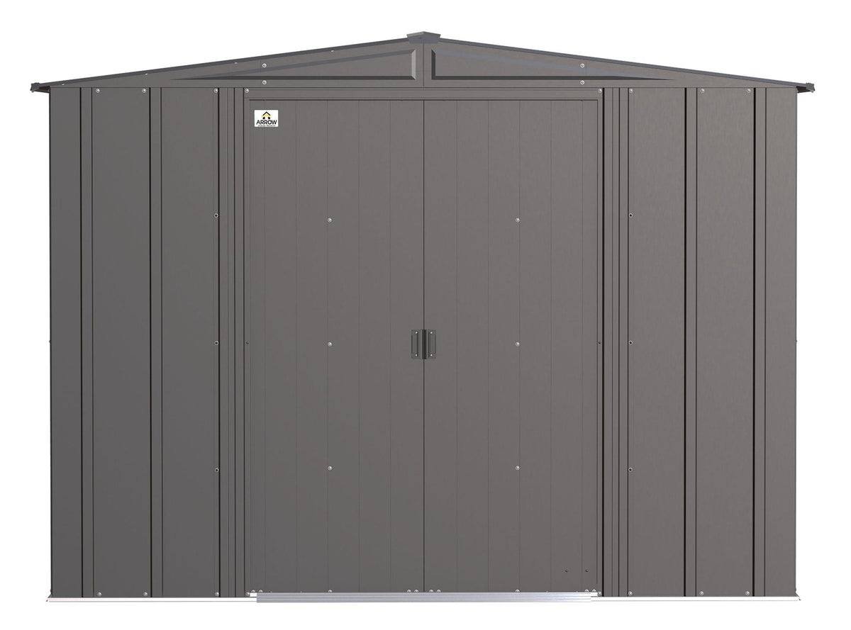 Classic Galvanized Steel Storage Shed, Charcoal, 8-ft x 8-ft Y3H4 - product image 3