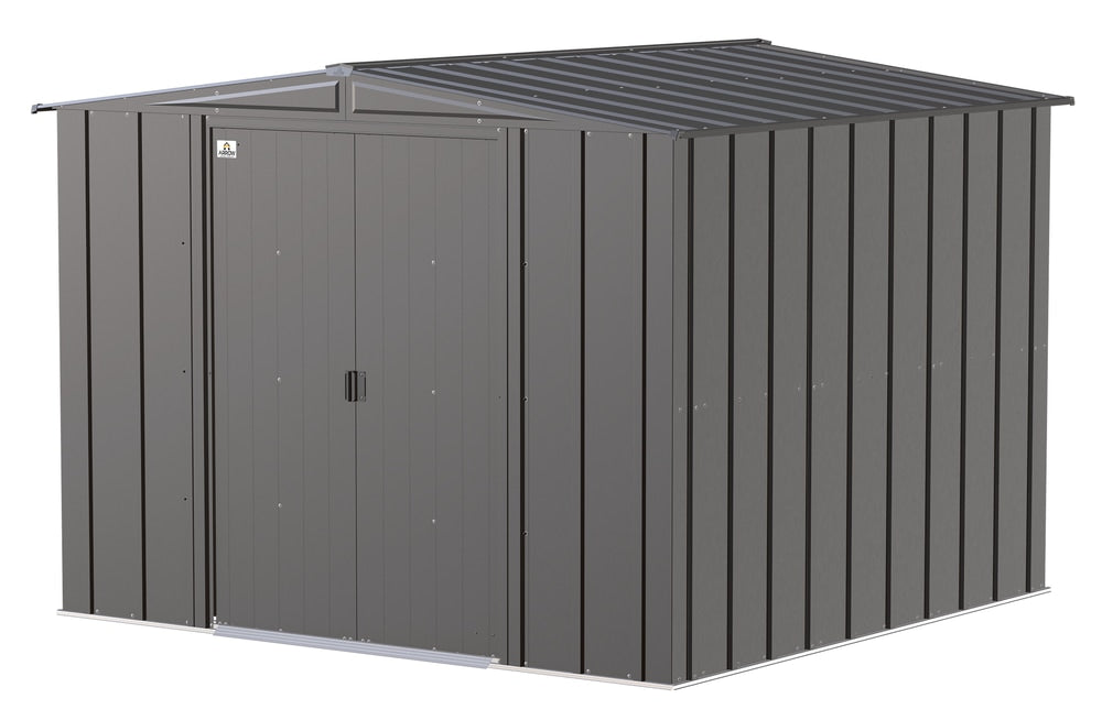 Classic Galvanized Steel Storage Shed, Charcoal, 8-ft x 8-ft Y3H4 - product image 4