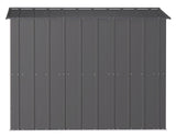 Classic Galvanized Steel Storage Shed, Charcoal, 8-ft x 8-ft Y3H4 - product image 6