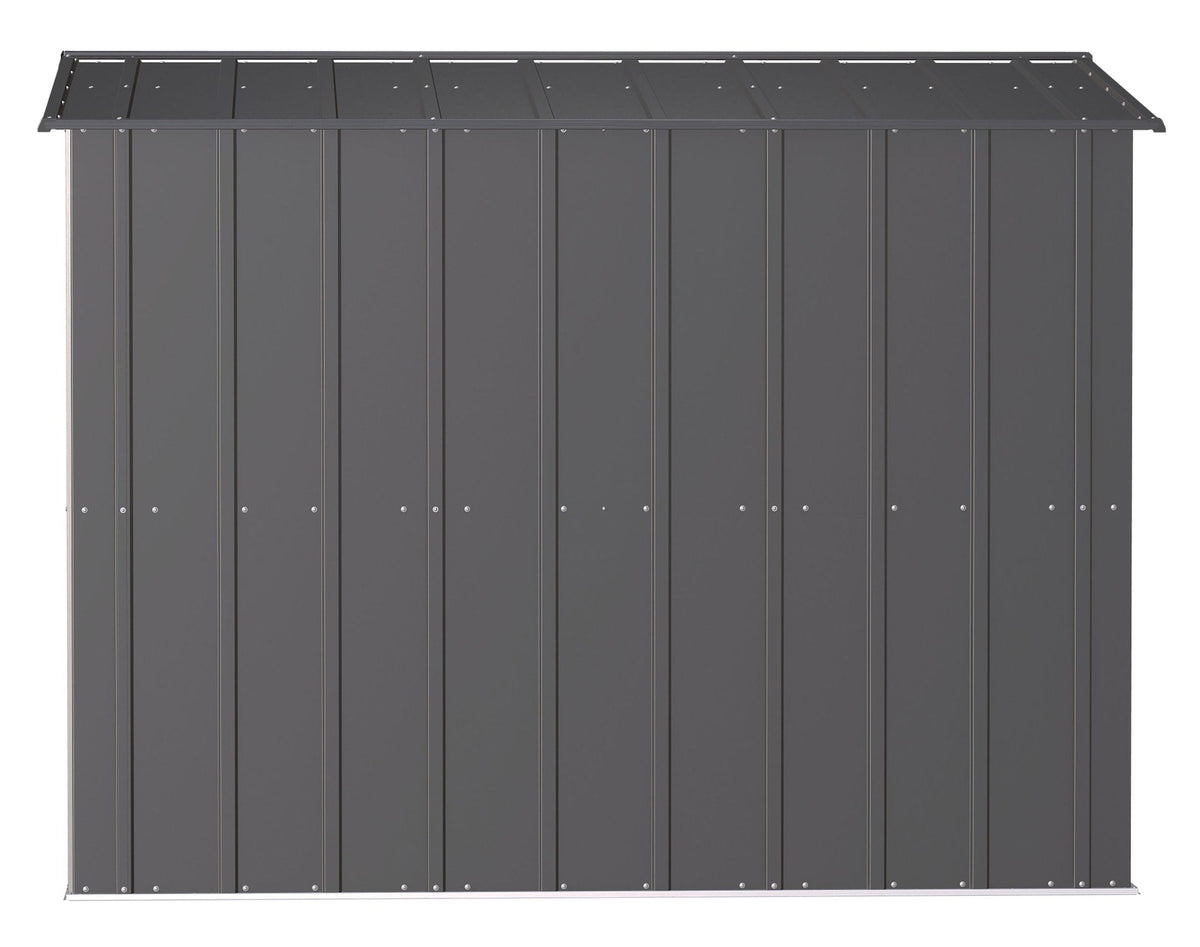 Classic Galvanized Steel Storage Shed, Charcoal, 8-ft x 8-ft Y3H4 - product image 6