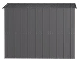 Classic Galvanized Steel Storage Shed, Charcoal, 8-ft x 8-ft Y3H4 - product image 7