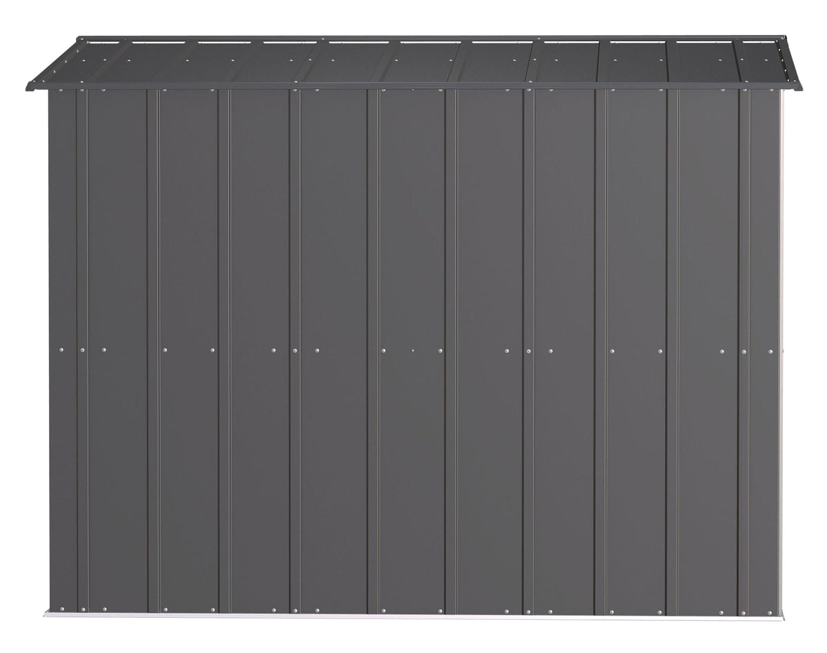 Classic Galvanized Steel Storage Shed, Charcoal, 8-ft x 8-ft Y3H4 - product image 7