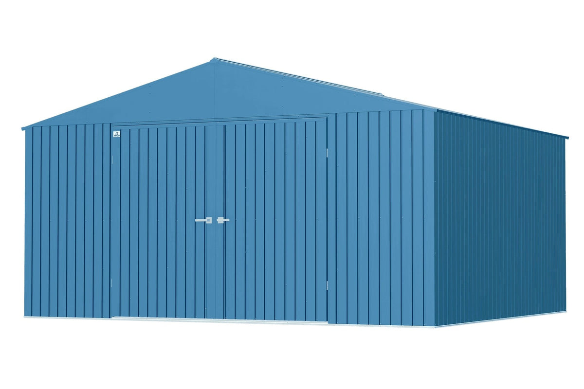 Elite 14x12-ft Blue Grey Corrosion-Resistant Steel Shed X9V7 - product image 2