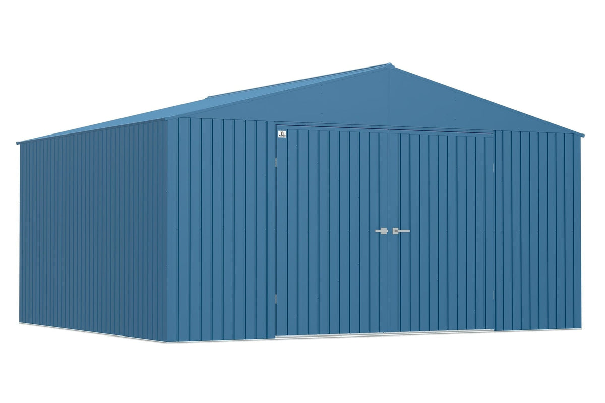 Elite 14x12-ft Blue Grey Corrosion-Resistant Steel Shed X9V7 - product image 3