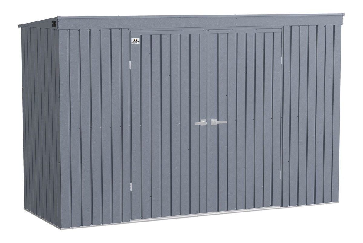Elite Steel Storage Shed with Pent Roof, Anthracite, 10-ft x 4-ft O7G6 - product image 1