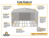 Floor Frame Kit for Classic 10x11-ft, 10x12-ft and 10x14-ft Sheds N1O5 - product image 4