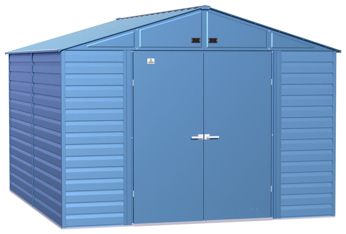 Select Galvanized Steel Storage Shed, Blue Grey, 10-ft x 12-ft G9U2 - product image 1