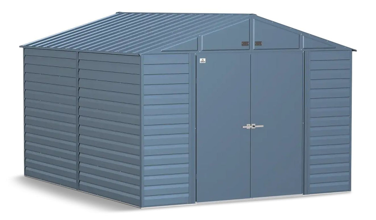 Select Galvanized Steel Storage Shed, Blue Grey, 10-ft x 8-ft R6H8 - product image 1