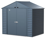 Select Galvanized Steel Storage Shed, Blue Grey, 8-ft x 6-ft C5R4 - product image 1