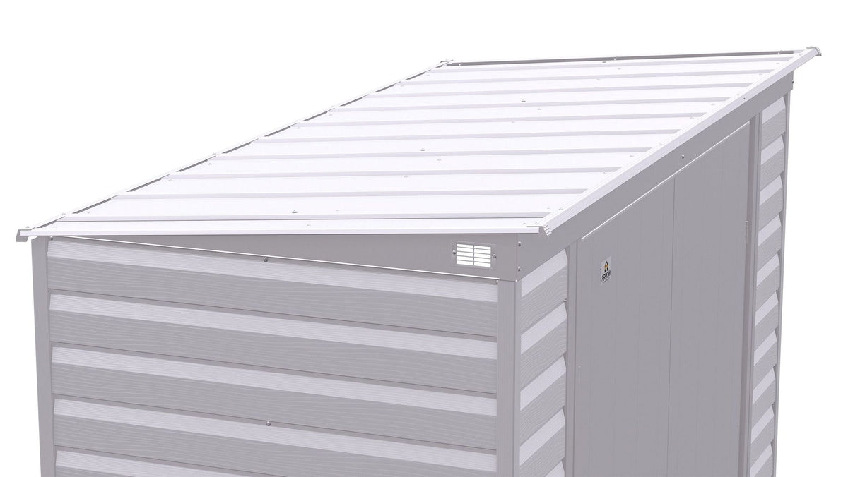 Select Galvanized Steel Storage Shed, Flute Grey, 10-ft x 4-ft B0O5 - product image 8