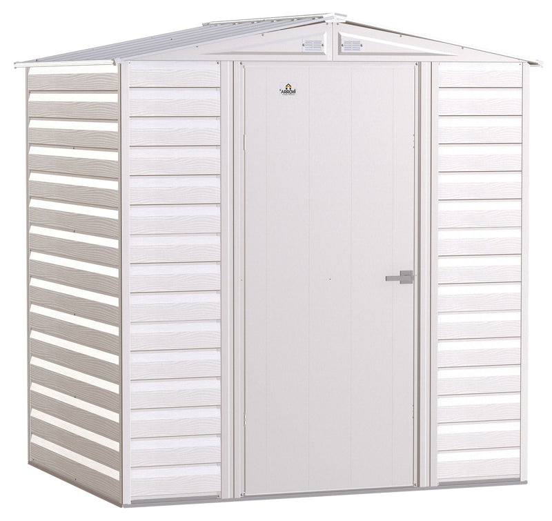 Select Galvanized Steel Storage Shed, Flute Grey, 6-ft x 5-ft X9Y0