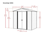 Woodridge 6x5-ft Corrosion-Resistant Steel Storage Shed N7E0 - product image 5