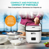 Ceramic Nonstick Rice Cooker, White, 1-qt L6U6 - product image 5