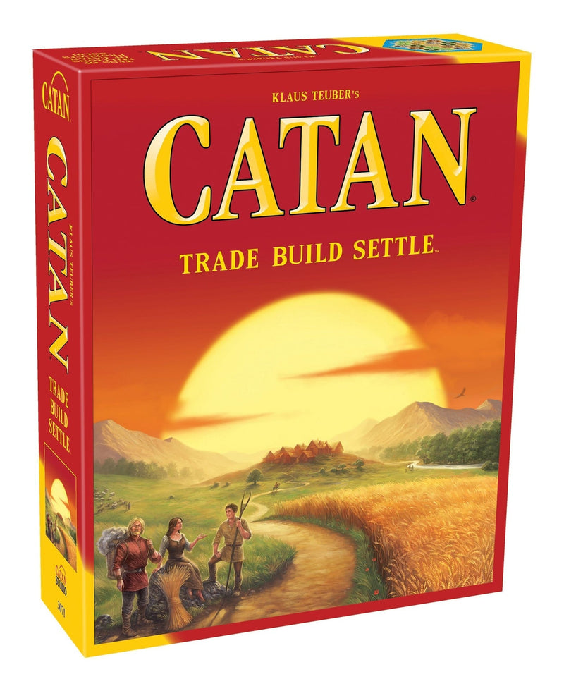 Klaus Teuber's Settlers of Catan Original Trade Build Settle Board Game Set, Ages 10+ I3L9