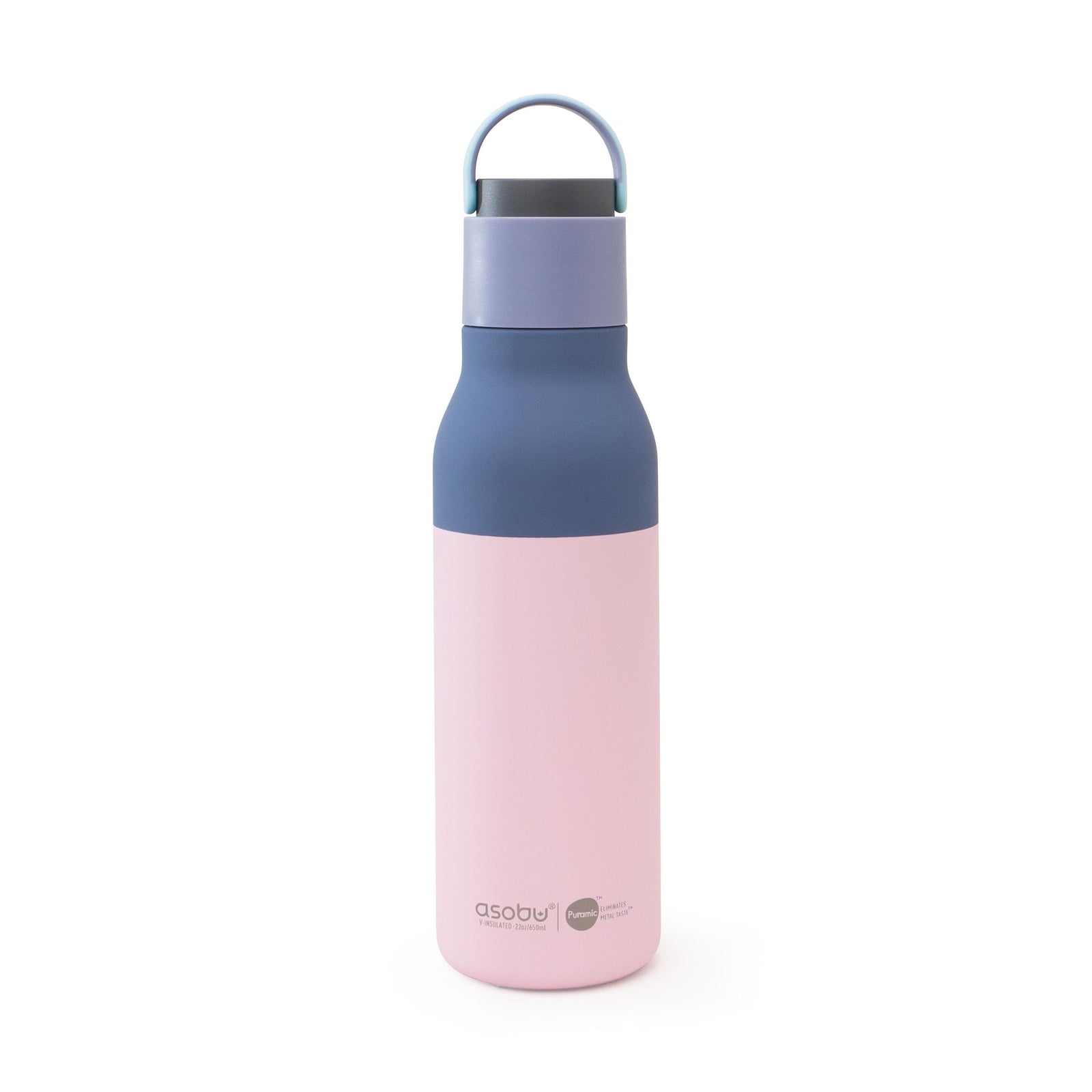 Metro Ceramic Water Bottle, 22-oz, Pastel Pink Q4X7 - product image 1