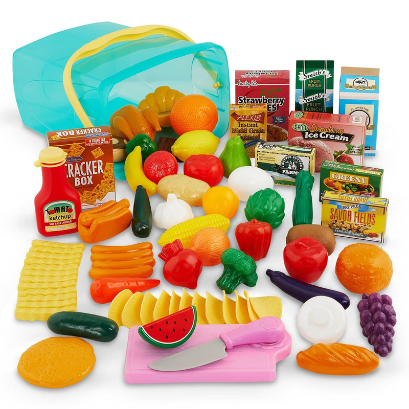 Pantry in a Bucket Realistic Toy Set, 79-pc Q8I9