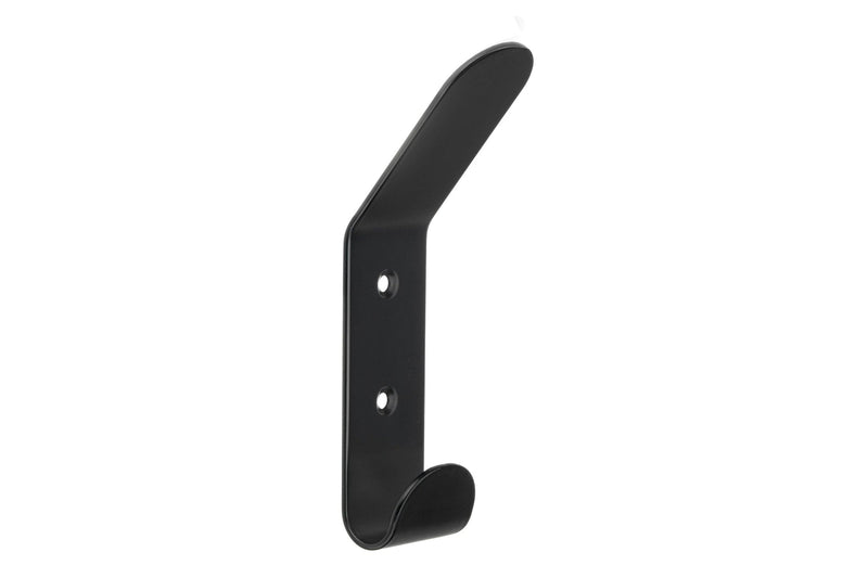 Metal Double Hook, Matte Black M0F3
