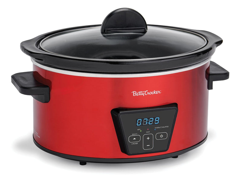 Crocker Digital Programmable Slow Cooker with Tempered Glass Lid, 5-qt I0S1