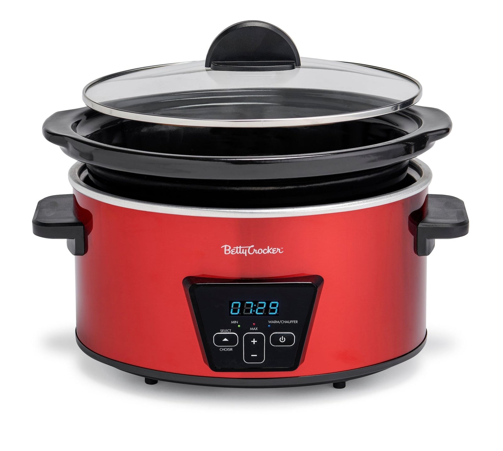 Crocker Digital Programmable Slow Cooker with Tempered Glass Lid, 5-qt R4P2 - product image 3