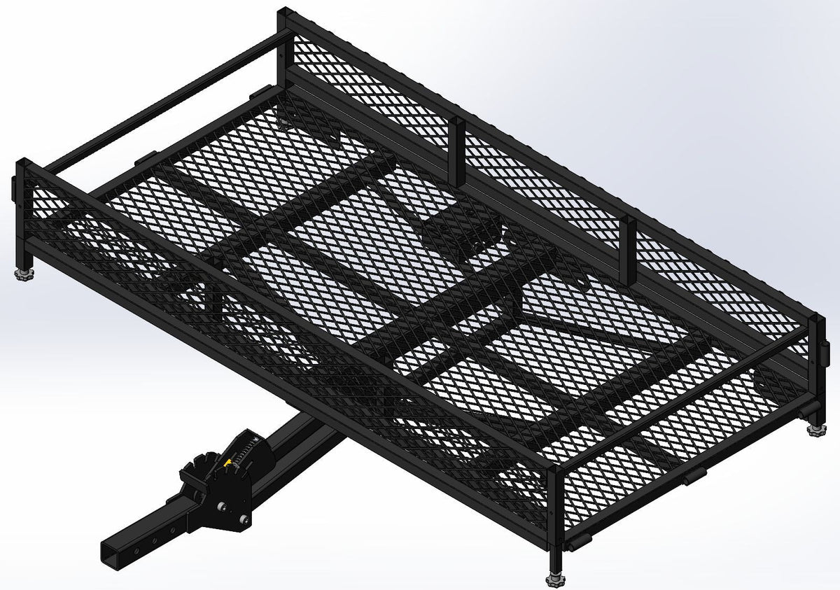 Black Bulldog Hitch Mount Adjustable Height Cargo Carrier J2I8 - product image 1