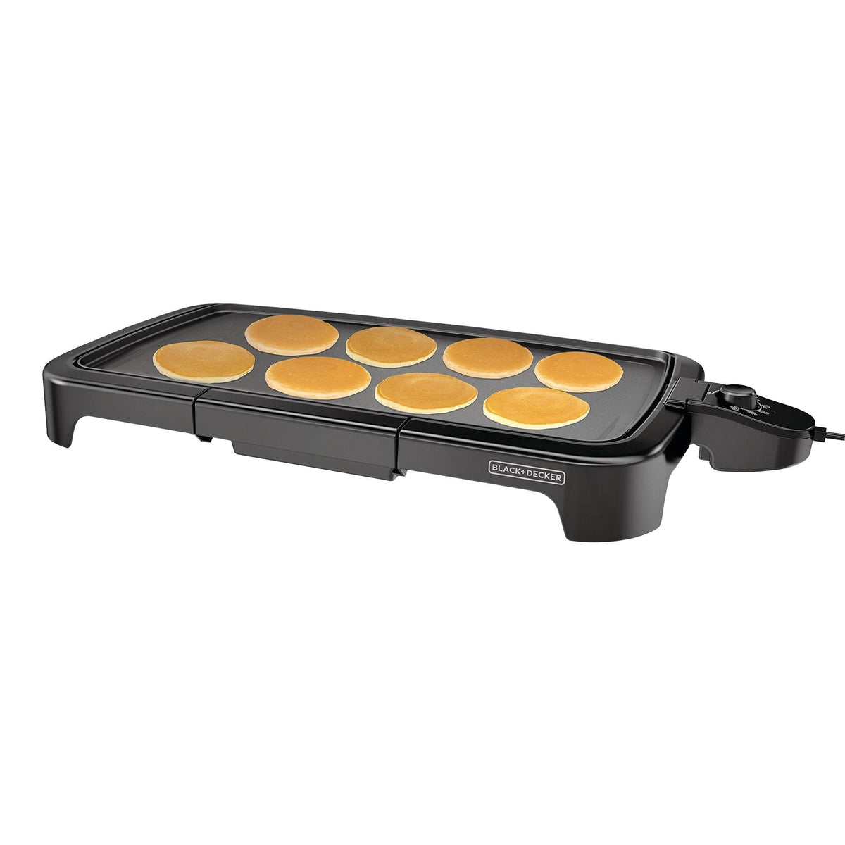 Family Sized Electric Griddle, Black, 20-in x 11-in O5H6 - product image 2