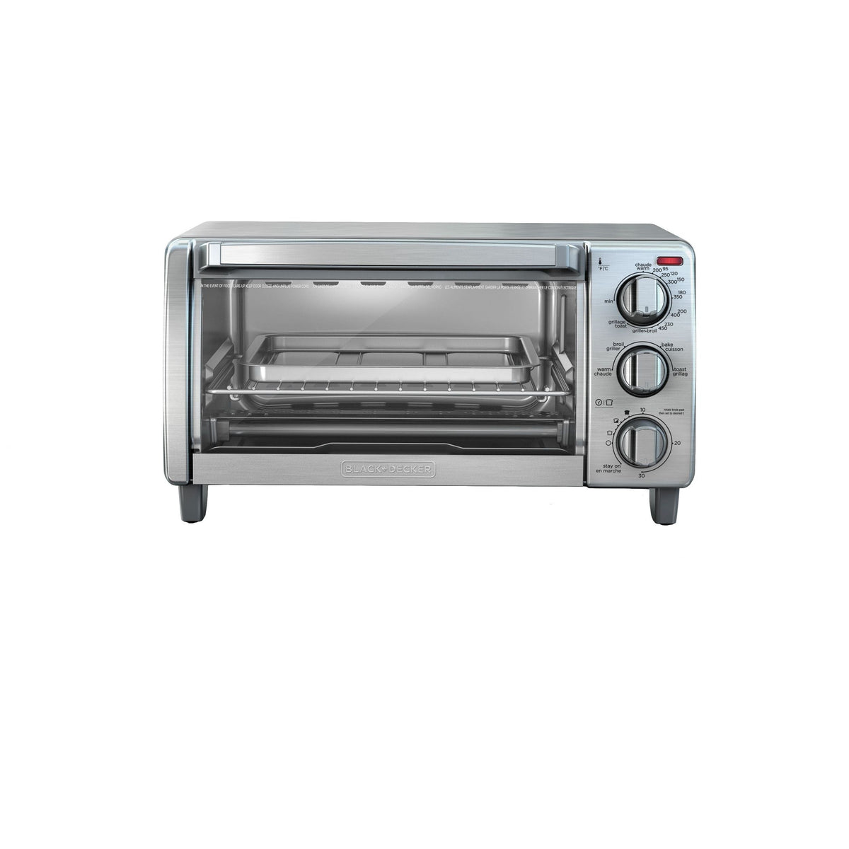 Toaster Oven with Natural Convection, Stainless Steel, 4-Slice S3F0 - product image 1