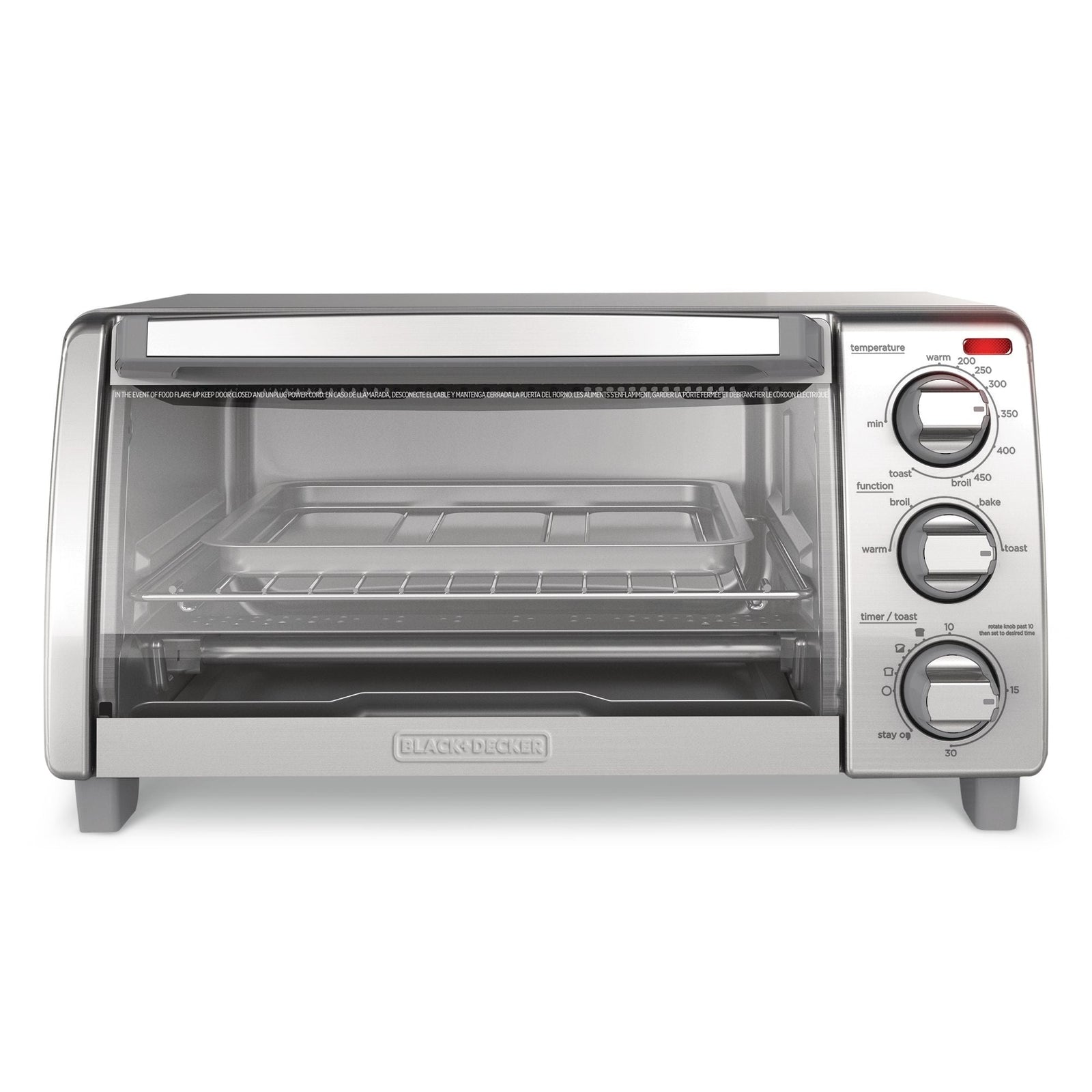 Toaster Oven with Natural Convection, Stainless Steel, 4-Slice S3F0 - product image 4