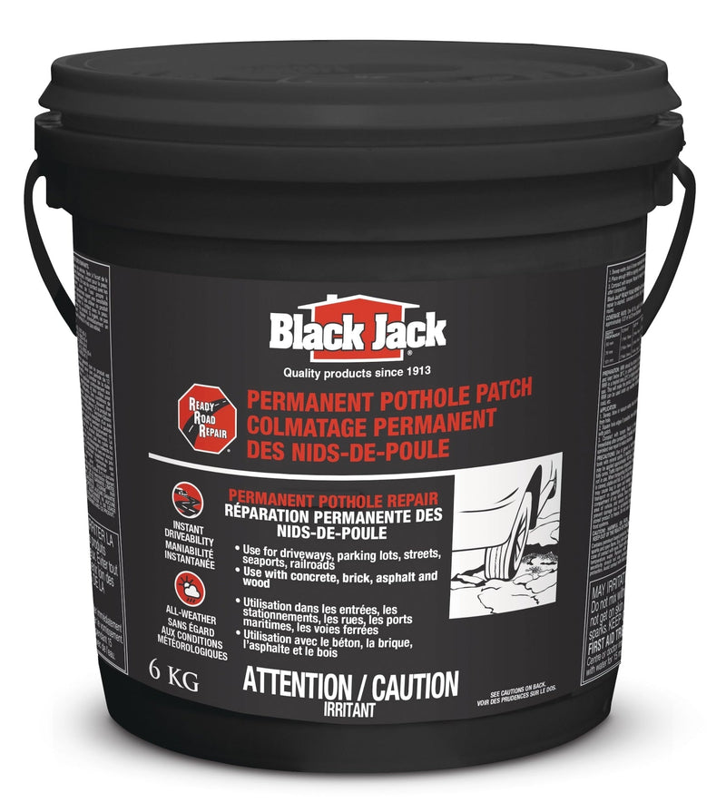 Black Jack Ready Cold Patch, Permanent Pothole Patch B0X0