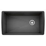 Diamond SILGRANIT 33-in Super Single Undermount Kitchen Sink, Anthracite S7Y8 - product image 1