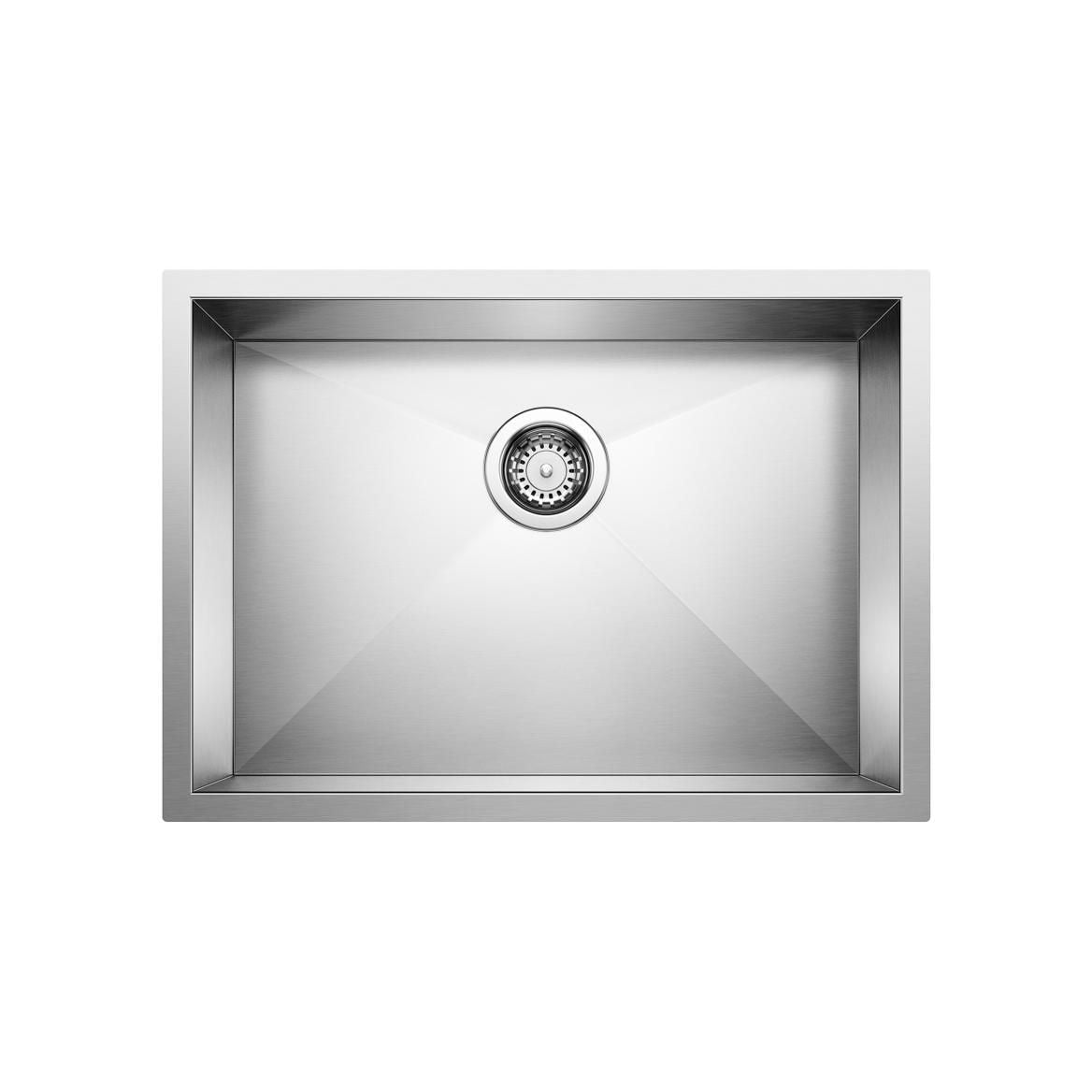 Quatrus R0 25-in Single Bowl Undermount Stainless Steel Kitchen Sink O4F1 - product image 1
