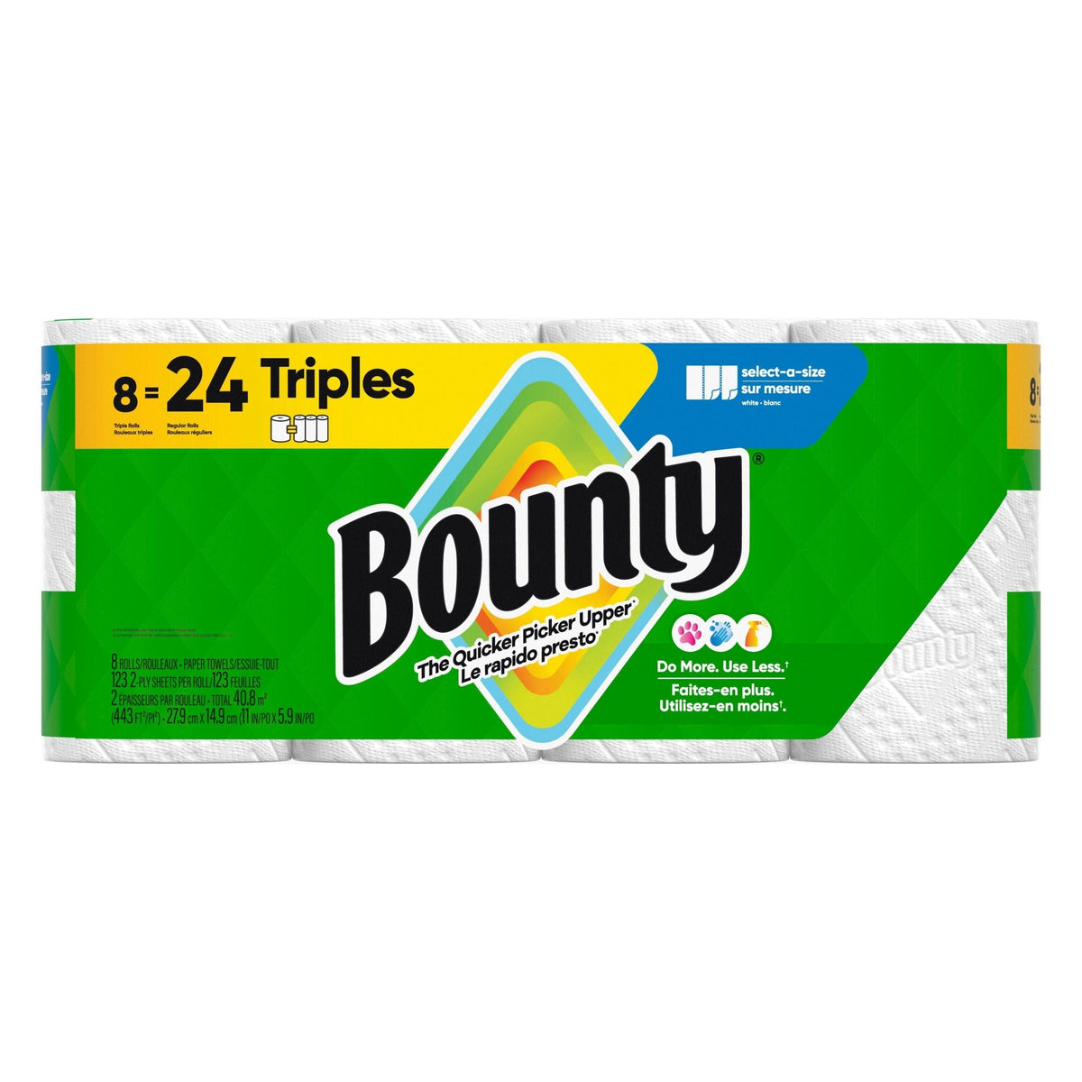 Select-A-Size Triple Roll Paper Towel, 2-ply, 8-pk I0J0 - product image 1