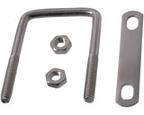 Square U Bolt, Stainless Steel, For All Weather, 3 x 2-in Y9A4 - product image 1
