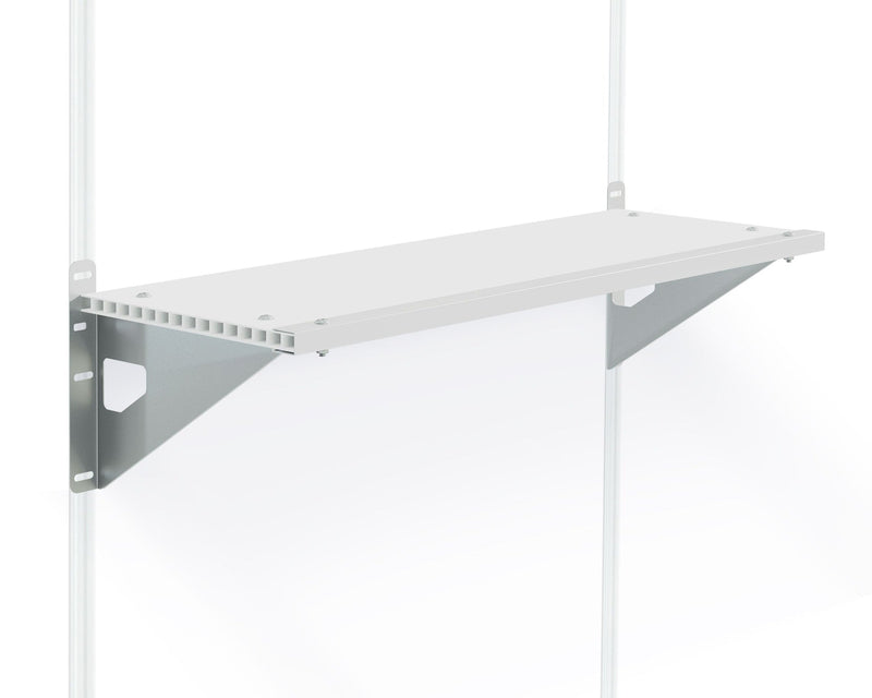 Polycarbonate Shelf Kit with Steel Brackets, 30-kg E5U8