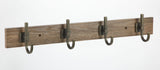 4-Hook Rail, Weathered Walnut, 27-in Q0T2 - product image 1