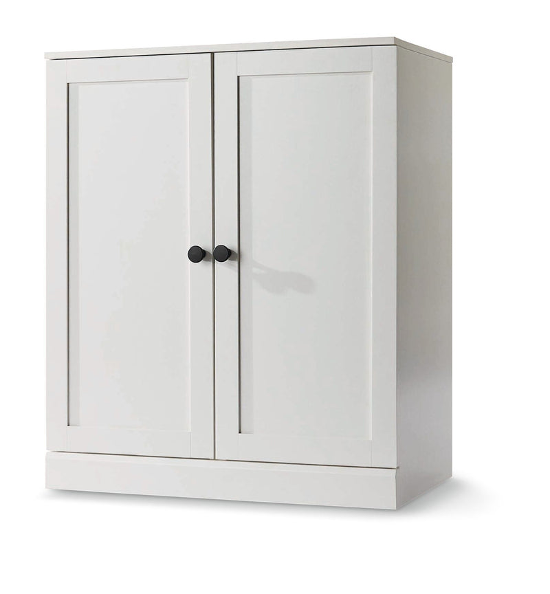 Bellevue Modular Stackable Storage Cabinet, White D8C6