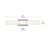 Byrne LED Vanity Light Fixture, Polished Nickel N7Q4 - product image 4