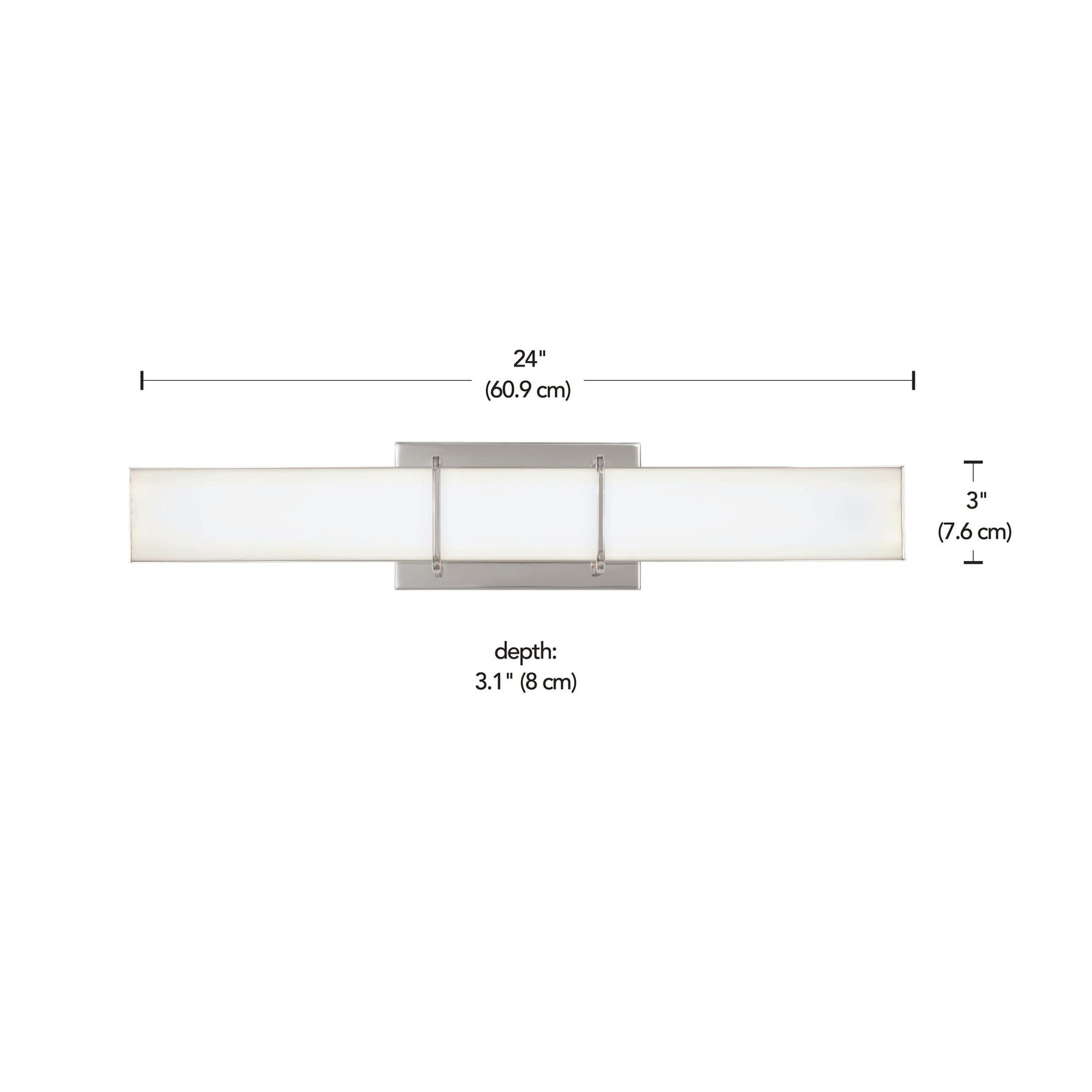 Byrne LED Vanity Light Fixture, Polished Nickel N7Q4 - product image 4