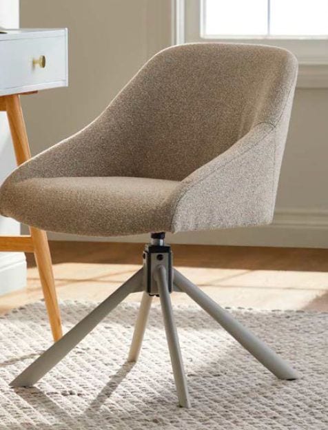 Chester Swivel Office Chair, Greige A6M9 - product image 5