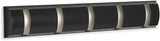 Clement Steel 5-Hook Flip Down Rail, Walnut, 20-in L3S8 - product image 1