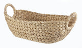 Della Oval Woven Natural Material Storage Basket, 19.6 x 11.4 x 8-in B9U1 - product image 1